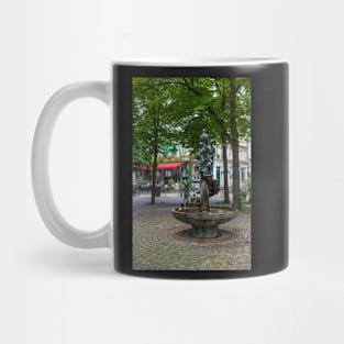 Grossneumarkt, street scene, fountain, Hamburg, Germany Mug